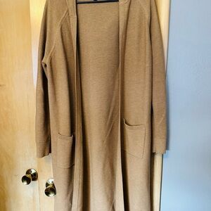 Banana Republic Camel Open Front Cardigan